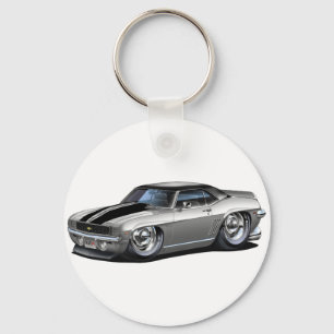 Camaro Grå färg-Svart bil 1969 Nyckelring