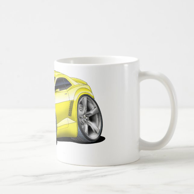 Camaro gul bil 2010-11 kaffemugg (Höger)
