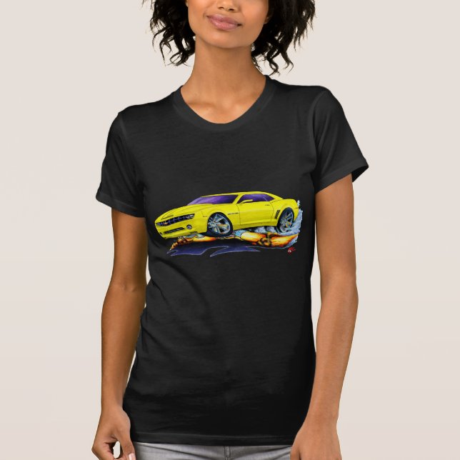 Camaro gul bil 2010 t shirt (Framsida)
