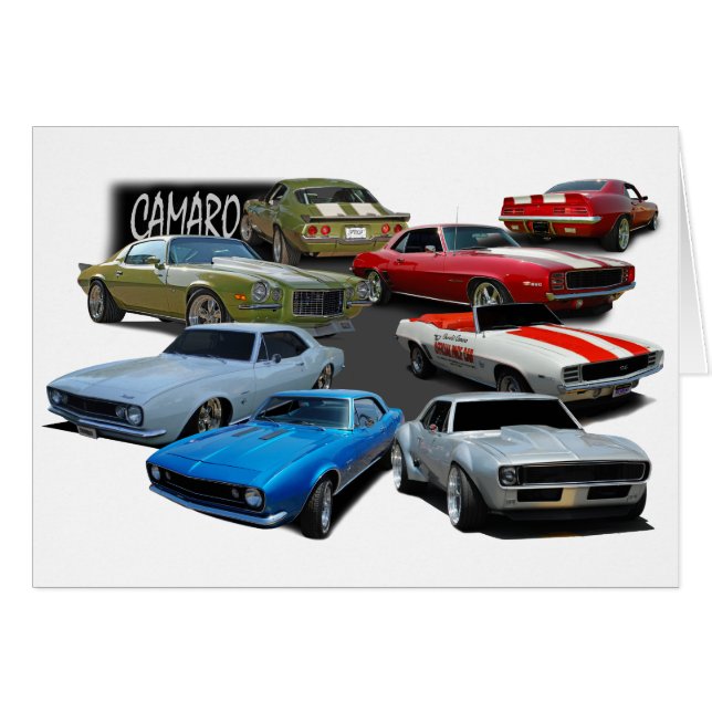 CAMARO HÄLSNINGSKORT (Framsidan Horizontal)