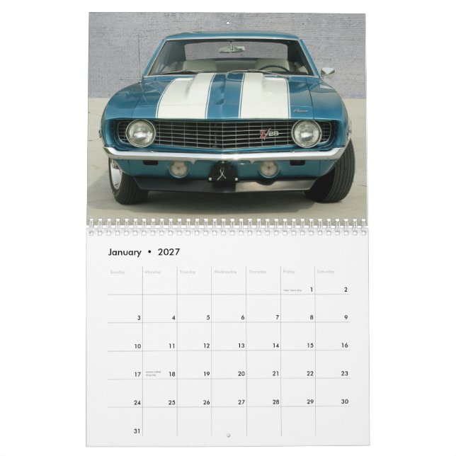 Camaro kalender (Jan 2027)