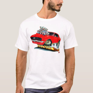Camaro röd bil 1968 tee