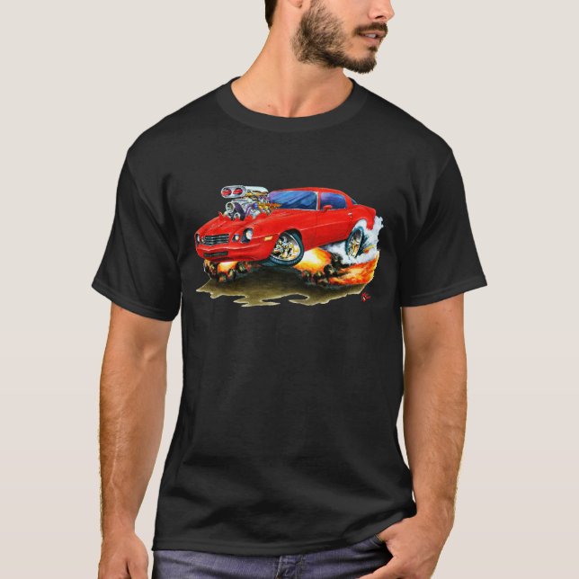 Camaro röd bil 1979-81 tee (Framsida)