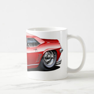 Camaro Röd-Svart bil 1969 Kaffemugg