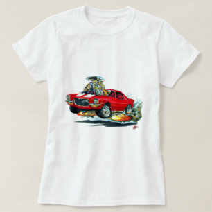 Camaro Röd-Vit bil 1970-72 Tee