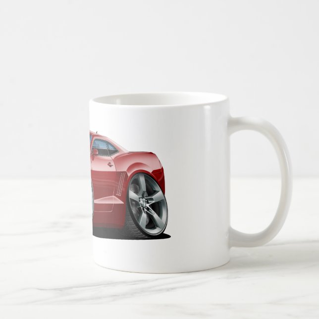Camaro Rödbrun-Vit bil 2010-12 Kaffemugg (Höger)