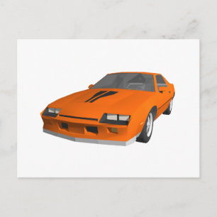 Camaro Sports Car: 3D-modell: Vykort