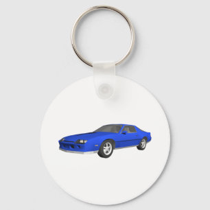 Camaro Sports Car 80: 3D-modell: Nyckelring