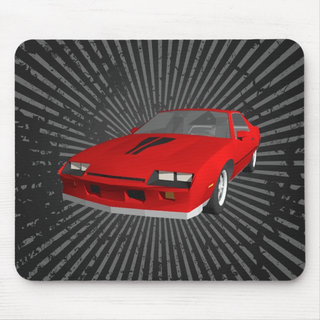 Camaro Sports Car: Anpassningsbar Mousepad Musmatta (Framsidan)