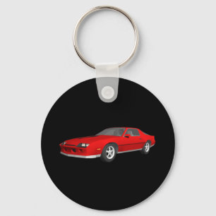 Camaro Sports Car på 80-talet: 3D-modell:Nyckelrin Nyckelring