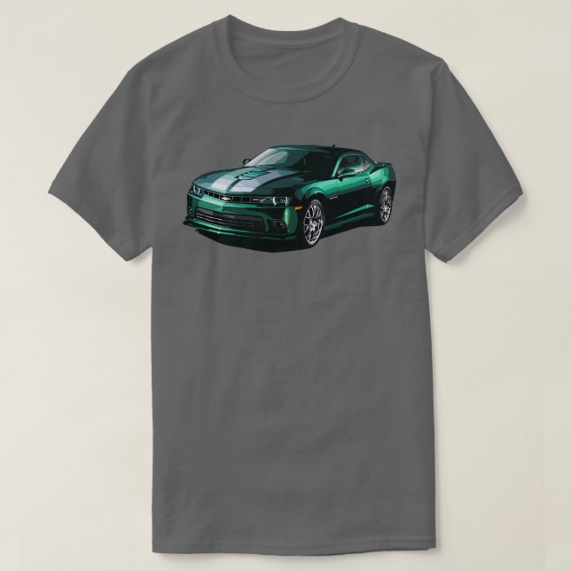 Camaro SS 2016-GRÖNT T Shirt (Design framsida)