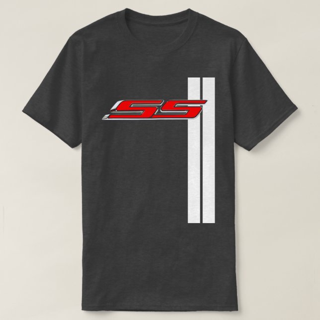 Camaro SS Classic Red toppen sport tävla rand T Shirt (Design framsida)