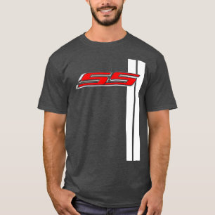 Camaro SS Classic Red toppen sport tävla rand T Shirt