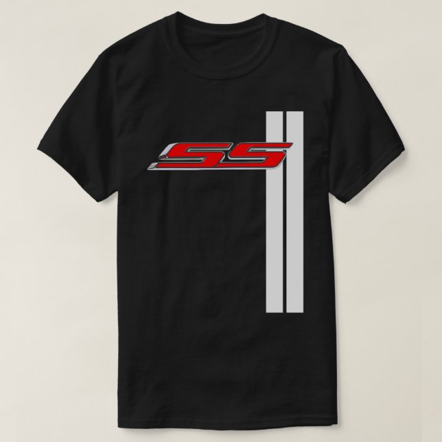 Camaro SS Classic Red toppen sport tävla rand T Shirt (Design framsida)