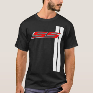Camaro SS Classic Red toppen sport tävla rand T Shirt