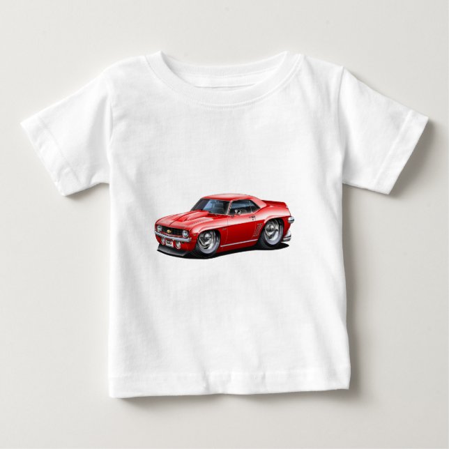 Camaro SS röd bil 1969 Tröja (Framsida)