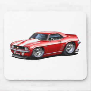 Camaro SS Röd-Vit bil 1969 Musmatta