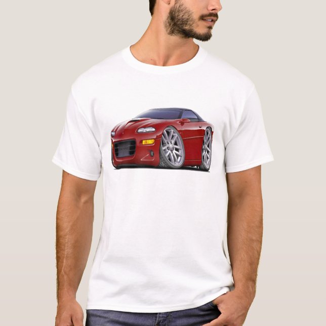 Camaro SS rödbrun bil 1998-03 T-shirt (Framsida)