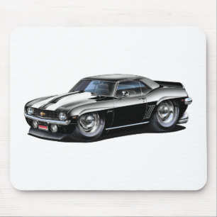 Camaro SS Svart-Vit bil 1969 Musmatta