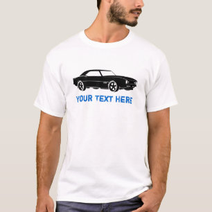 Camaro svart + din text tee shirt