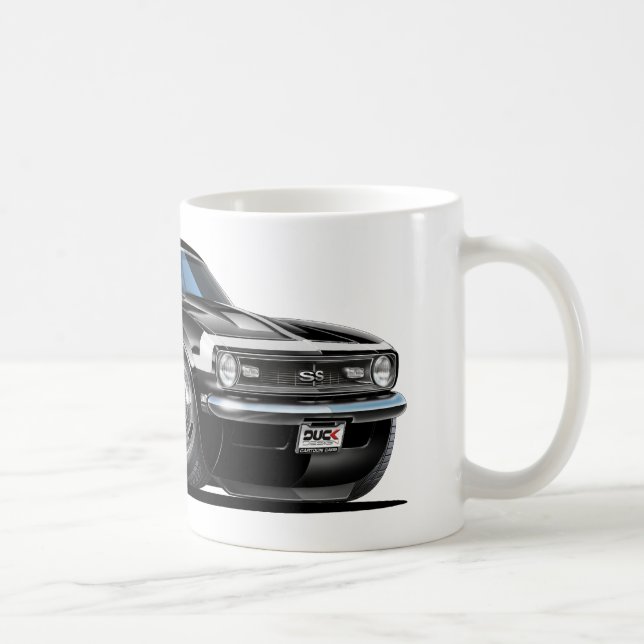 Camaro Svart-Vit bil 1968 Kaffemugg (Höger)