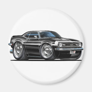 Camaro Svart-Vit bil 1968 Magnet