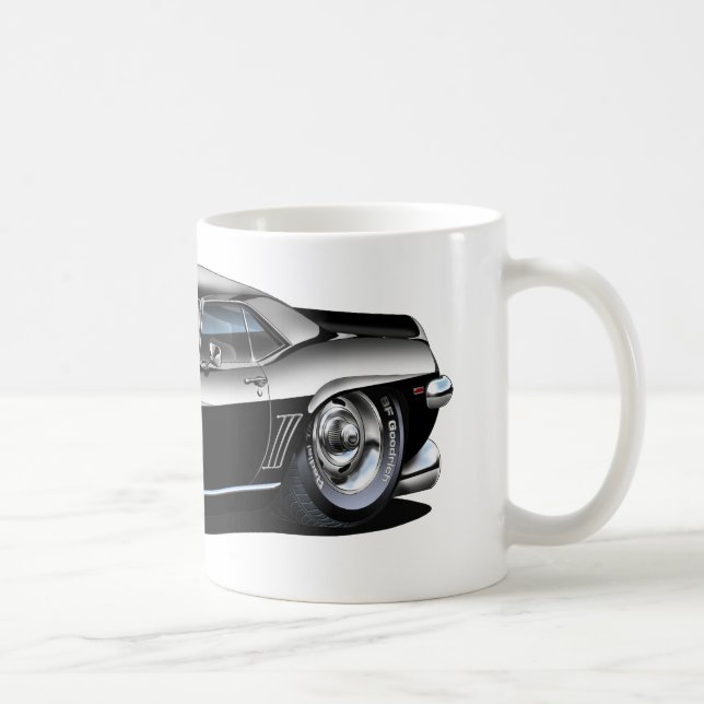 Camaro Svart-Vit bil 1969 Kaffemugg (Höger)