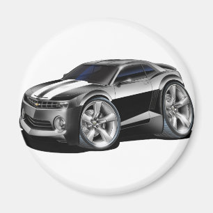 Camaro Svart-Vit bil 2010-11 Magnet
