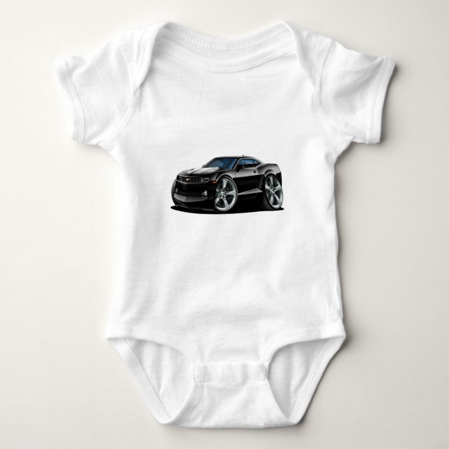 Camaro Svart-Vit bil 2010-12 Tee Shirt (Framsida)