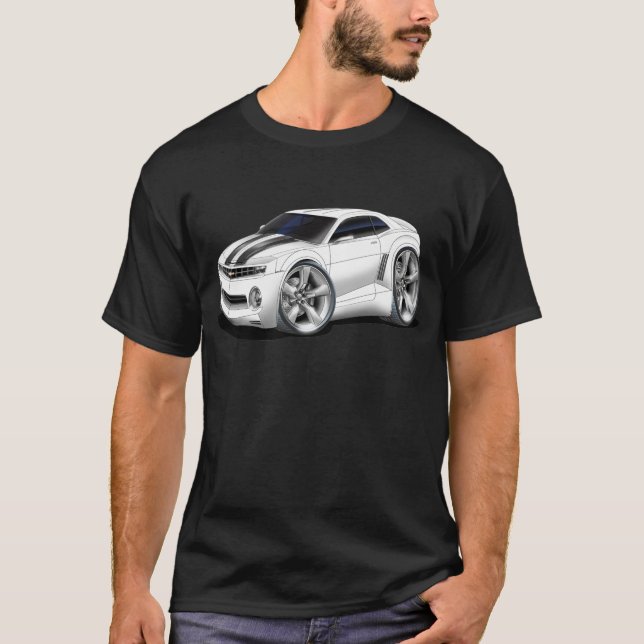 Camaro Vit-Svart bil 2010-11 Tröja (Framsida)
