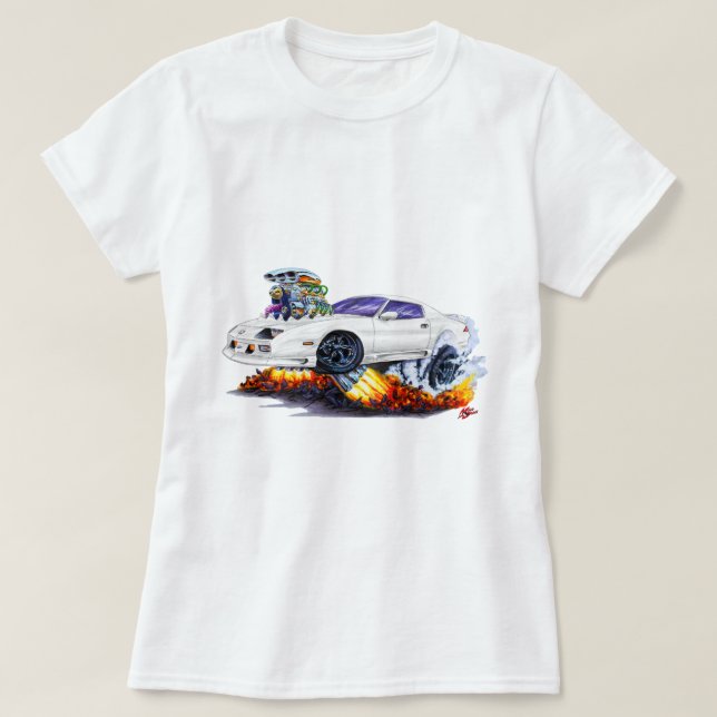 Camaro vitbil 1982-92 t shirt (Design framsida)