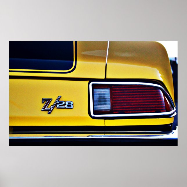 Camaro Z/28 bakljus Poster (Framsidan)
