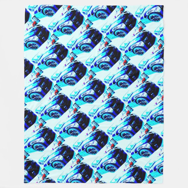 Camaro ZL1 & Corvette i Fleecefilt (Framsidan)