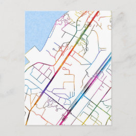 Camayenne Guinea City Karta Vykort