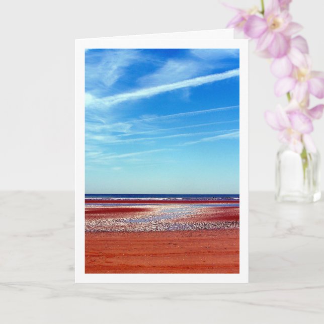 Camber Sands, soligt strandlandskap Kort (Orkide)
