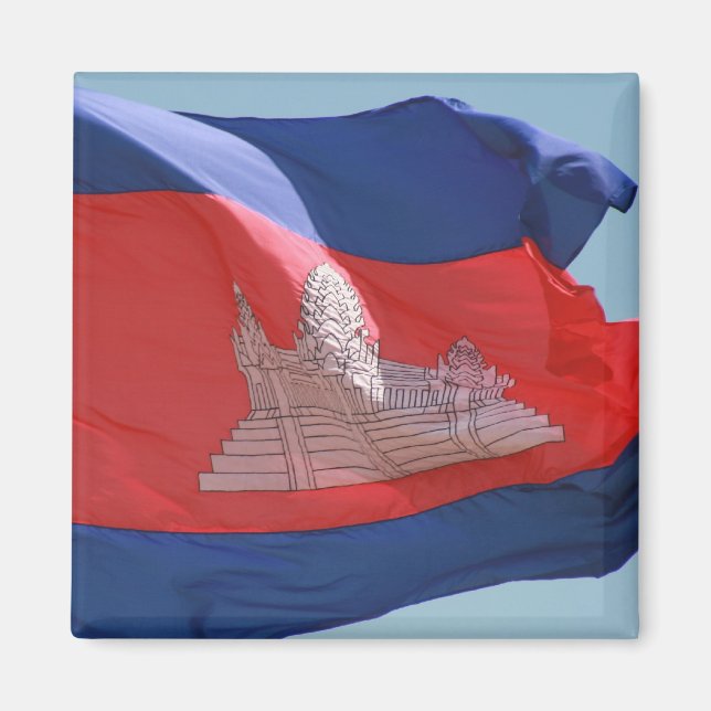 cambodia flagga magnet (Framsidan)