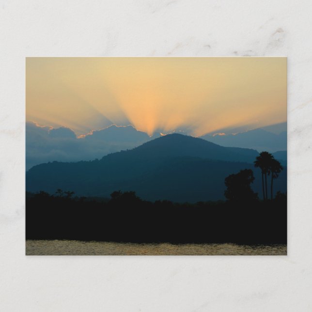 Cambodia - sunset Kampot Vykort (Framsida)