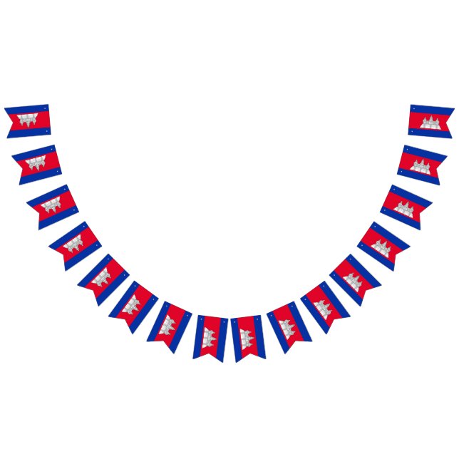 Cambodja flagga (Alla)