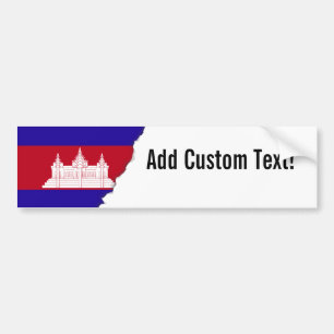 Cambodja flagga bildekal