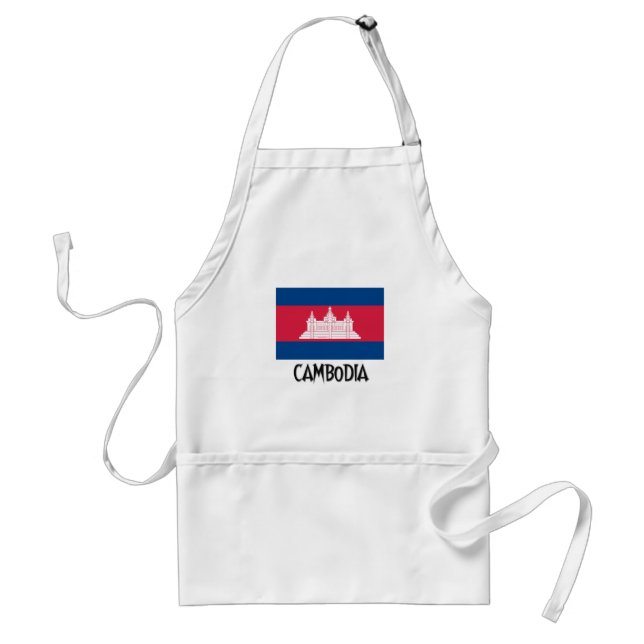 Cambodja flagga förkläde (Framsidan)
