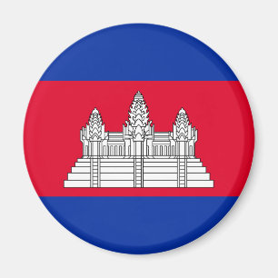 Cambodja flagga magnet