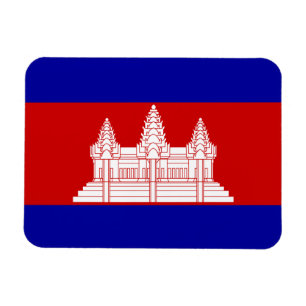Cambodja flagga magnet