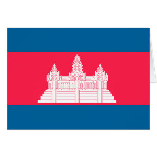 Cambodja flagga OBS kort