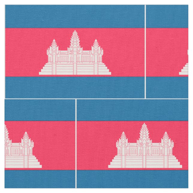 Cambodja flagga tyg (Närbild)