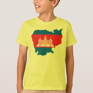 Cambodja flaggakarta tee shirt