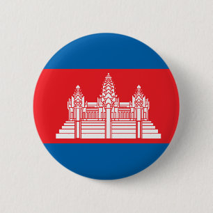 Cambodja högkvalitativ flagga knapp