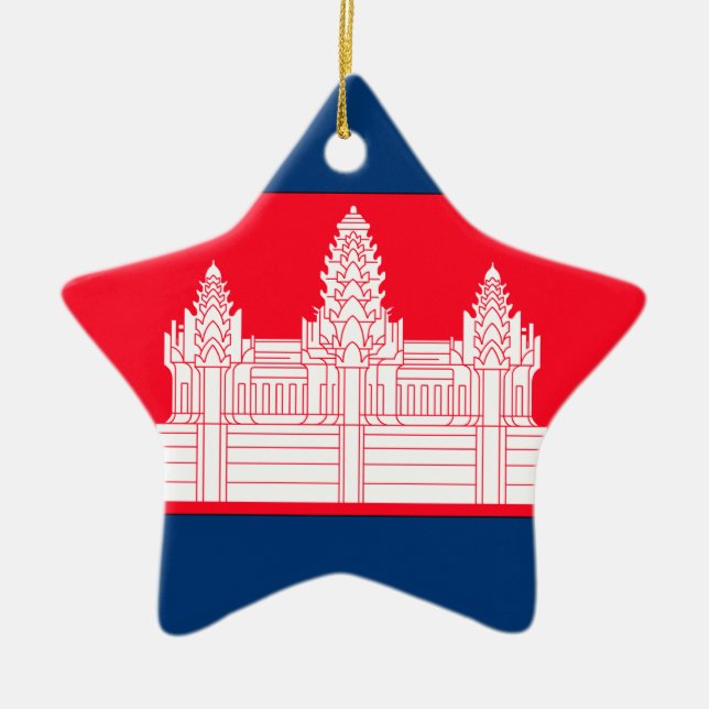 Cambodja Julgransprydnad Keramik (Framsidan)