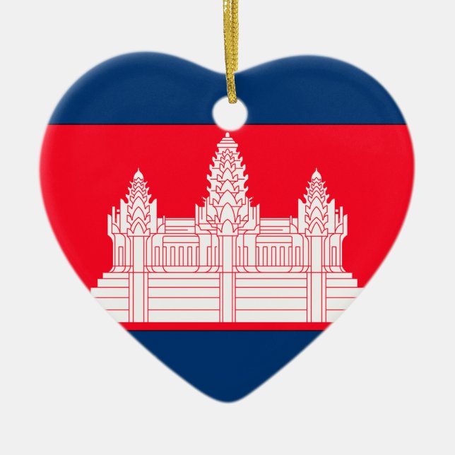 Cambodja Julgransprydnad Keramik (Framsidan)