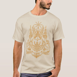 Cambodja vapensköldT-tröja T-shirt