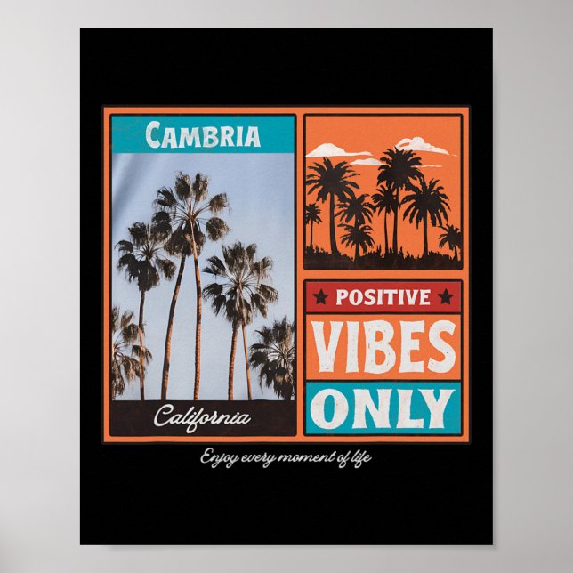 Cambria Kalifornien Ca Retro Poster (Framsidan)